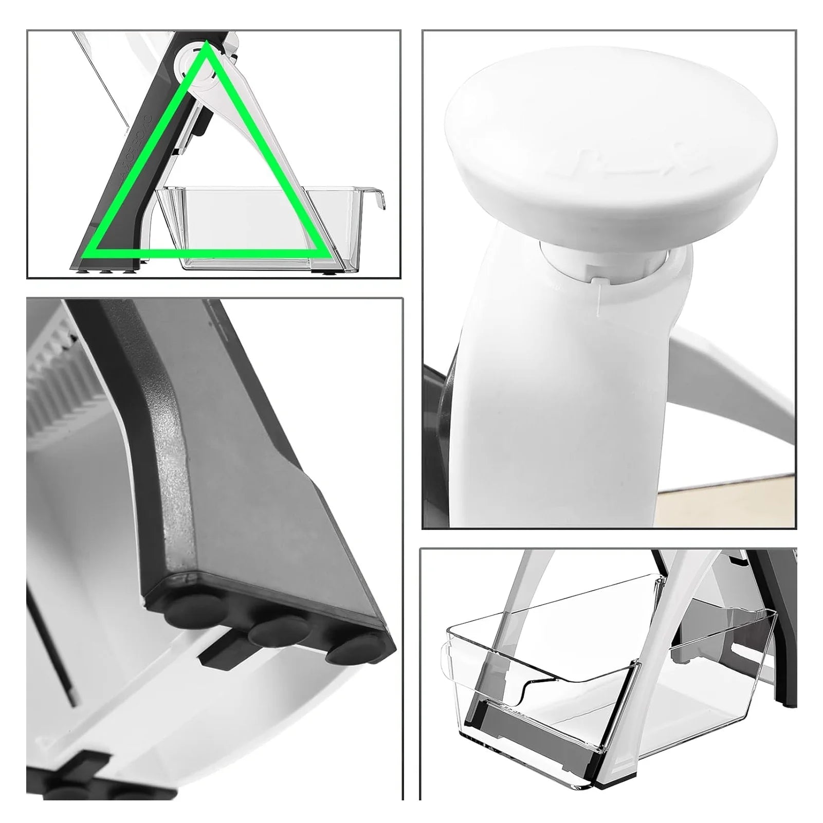 Mandoline Food Slicer, Adjustable Slices 0.1-8Mm, Gray