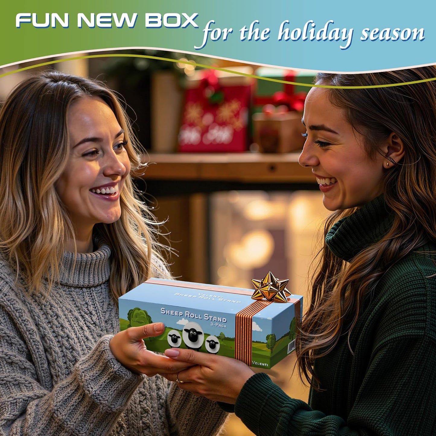 Sheep Toilet Roll Holder, Free Standing Bathroom Set, 3D Printed, Funny Hilarious Black Sheep Loo Roll Holder, Tissue Paper Storage, Cute Bathroom Decor, X3, Set of 3