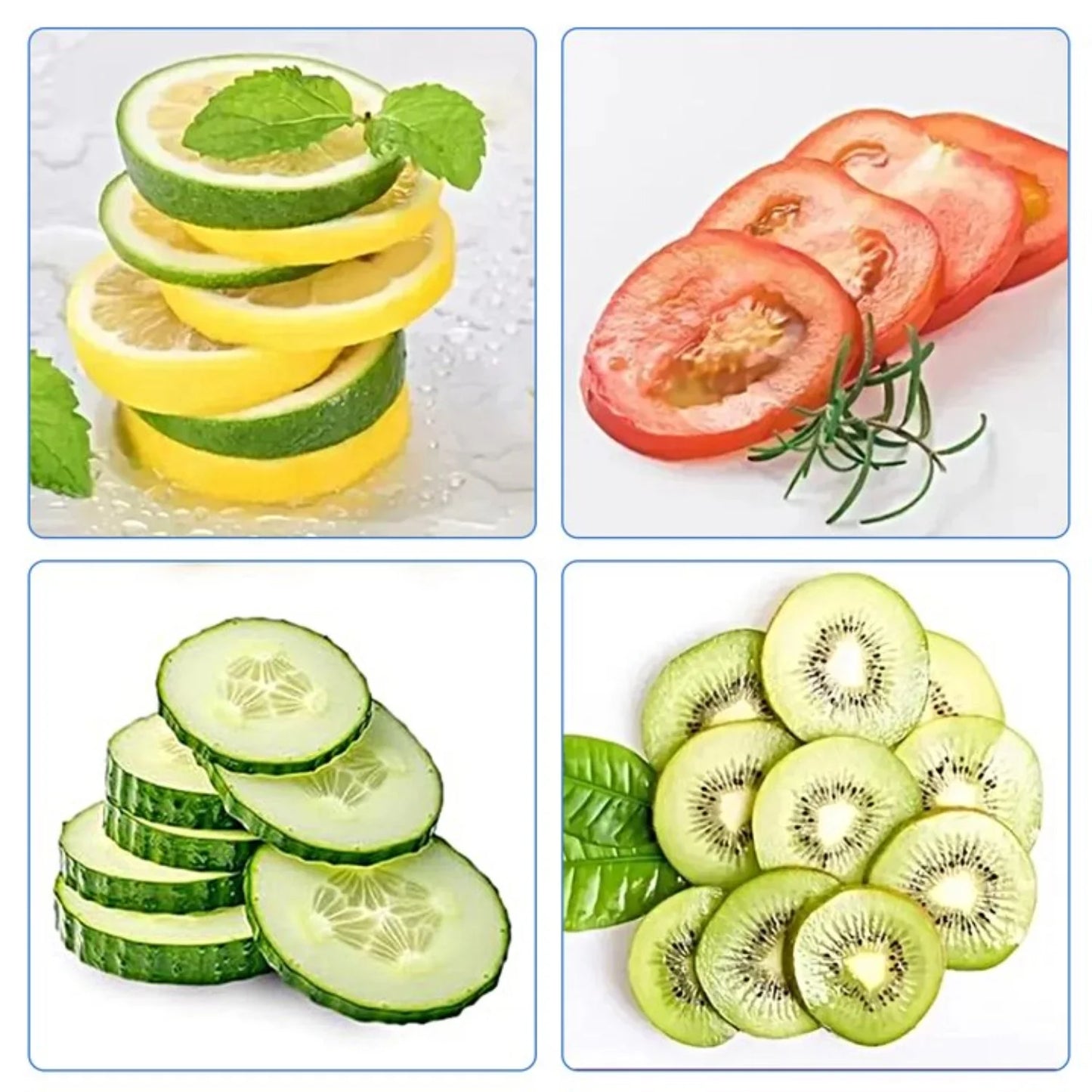 Mandoline Food Slicer, Adjustable Slices 0.1-8Mm, Gray