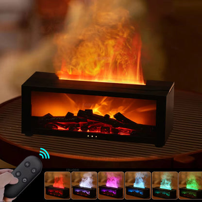 Air Humidifier Essential Oils Humidifiers Home Aroma Humidifier Flame Automatic Fragrance Diffuser with LED Light Remote Control