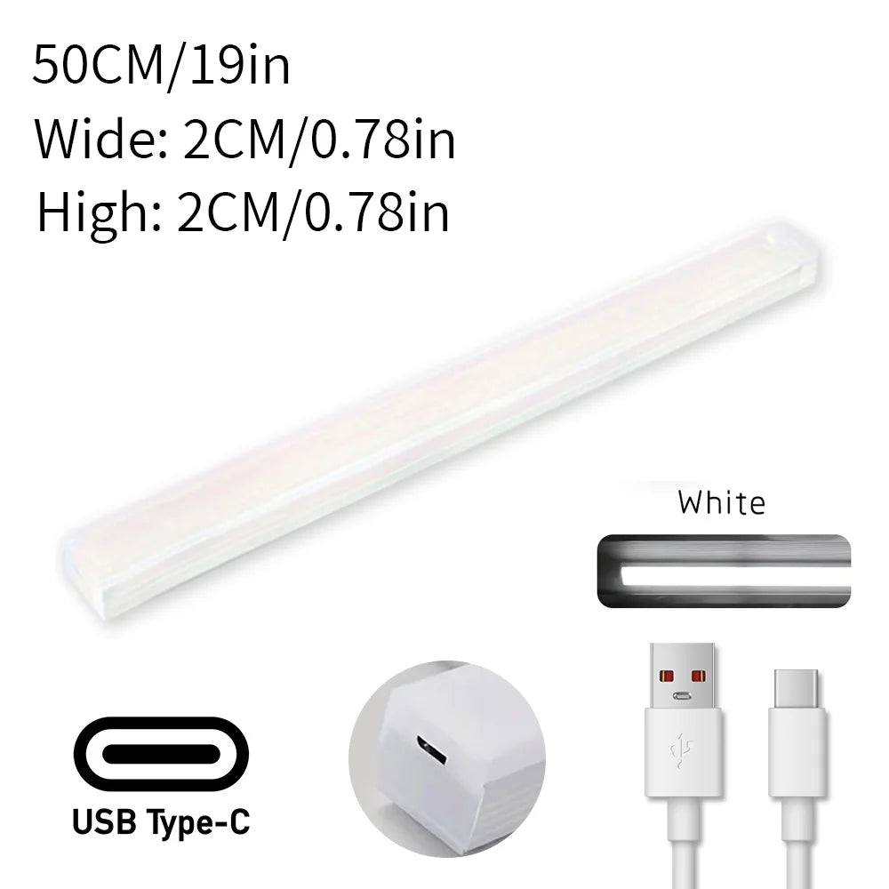 LED Motion Sensor Light Night Light USB under Cabinet Light for Kitchen Cabinet Bedroom Wardrobe Sensor Indoor Lighting