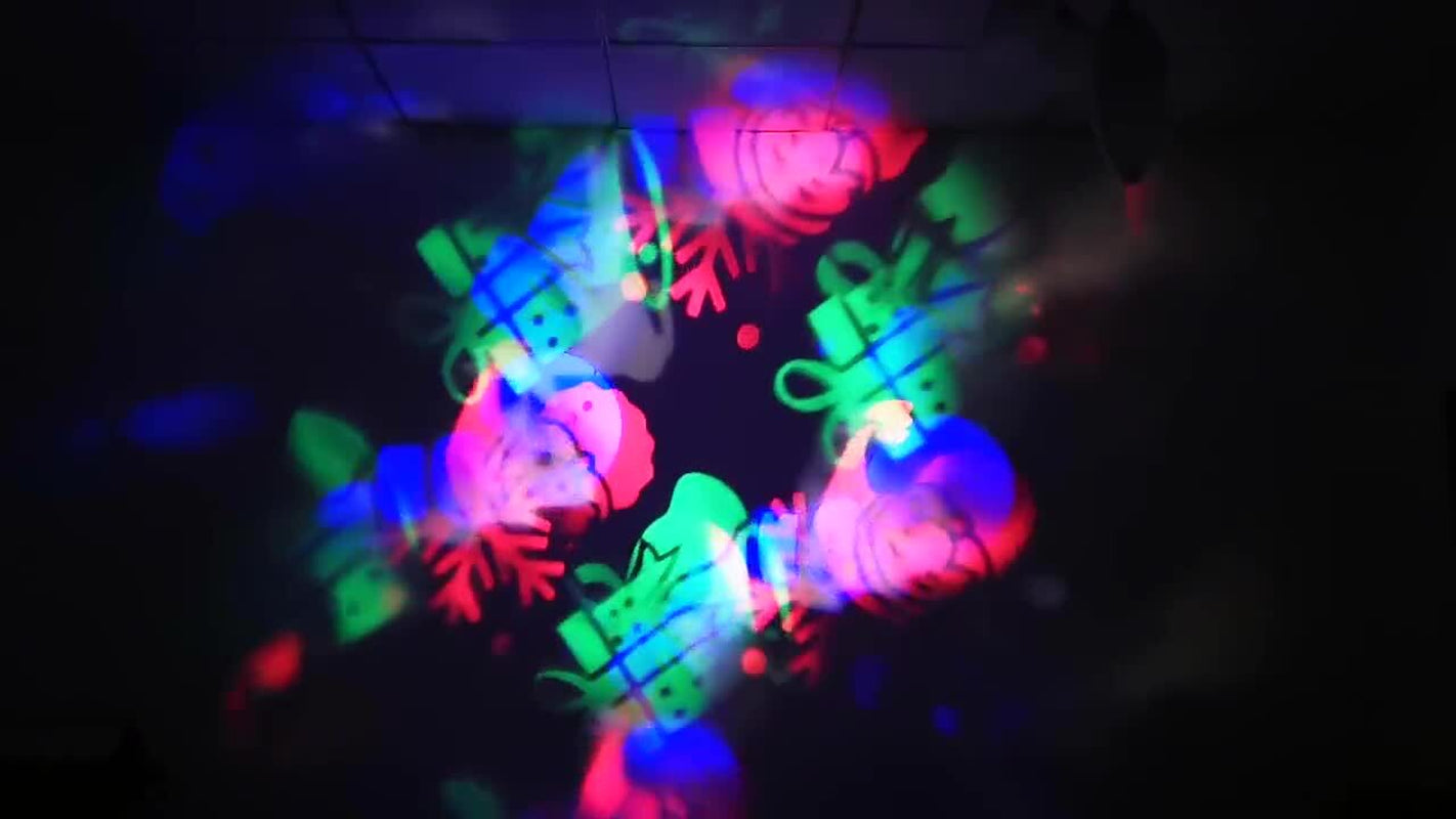 LED Christmas Projector Light Laser Landscape Xmas Moving Fairy Lamp Home Decor