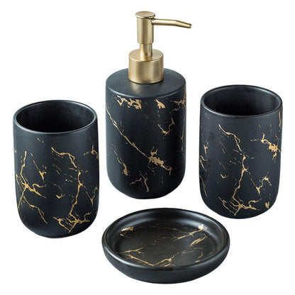 Ceramic Bathroom Accessory Set