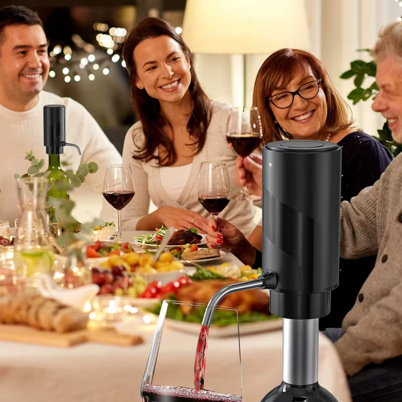 Rechargeable Electric Wine Aerator Dispenser Automatic Wine Decanter Intelligent Electric Wine Dispenser Party Kitchen Tool Gift