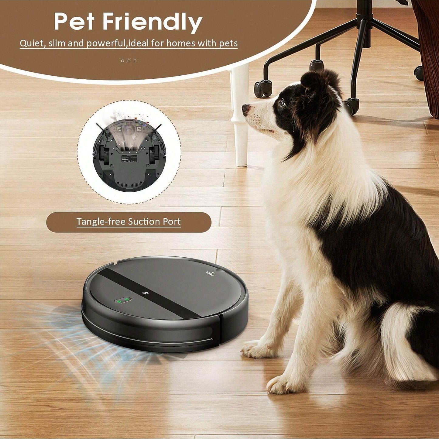 Robot Vacuum Cleaner, Robot Vacuum Cleaner and Mop Combo with 6000Pa Strong Suction, Robotic Vacuum Cleaner, App/Alexa, Robotic Vacuum with Wifi, Self-Charging Mopping Robot Vacuum Cleaner