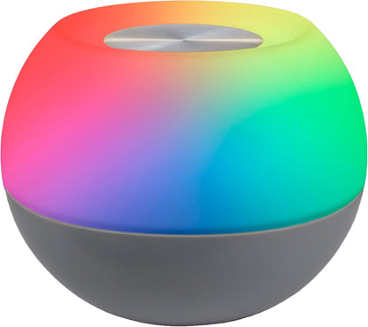 Color-Changing LED Lamp, Modern Night Light, Dimmable White & Vibrant RGB, Touch Sensor On/Off, Compact, Ideal for Bedside, Office, Dorm, Kid'S Room, Gray, 48080