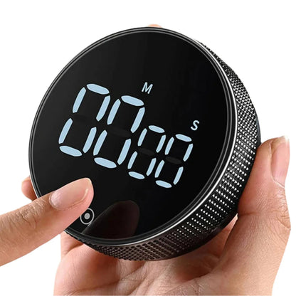 DINRGO Magnetic Kitchen Timer Digital Timer Manual Countdown Rotary Timer Mechanical Cooking Timer Cooking Shower Stopwatch